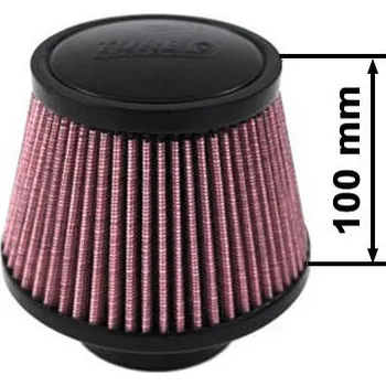 Autodíl Sportovní vzduchový filtr TURBOWORKS - universál, červený H:100mm DIA:80-89mm Vyberte průměr vstupu:: 89mm