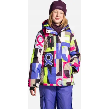 Lyžařská bunda pro dívky Snowboardová bunda 158 Lemon Explore ZL4