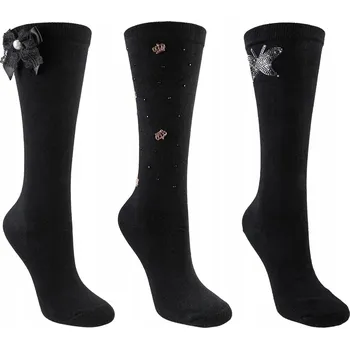 Pánské ponožky Podkolenky 3-balení, holčička, černé, Be Snazzy, vel. 35