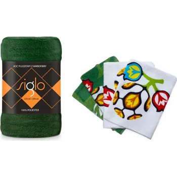 deka Přehoz deka plyšová mikrovlákno 220x200 zelená lahvová zeleň zelená