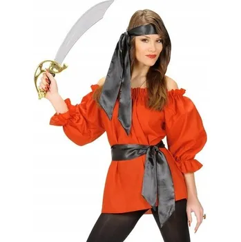 Dámská košile Červená pirátská košile dámská XL