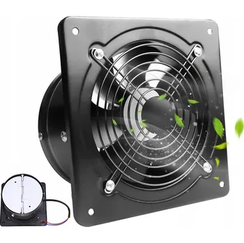 Domácí ventilátor Tichý Koupelnový Ventilátor Odtahový 150MM Nástěnný ÚSPORNÝ 40W