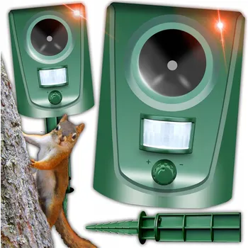 Odpuzovač zvířat Ultrazvukový odpuzovač zvířat RETOO, voděodolný, 0,3 kg