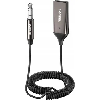 Bluetooth adaptér UGREEN adaptér, přijímač, vysílač do auta USB Bluetooth 5.0, AUX kabel