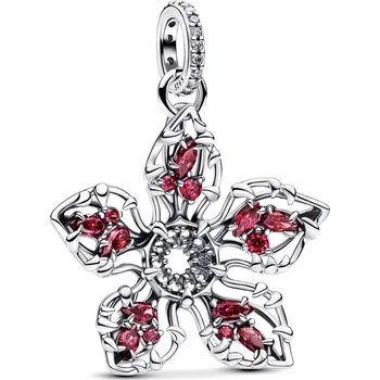 Přívěsek Přívěsek STŘÍBRO 925 Charms Korálek STRANGER THINGS Květina Demogorgona