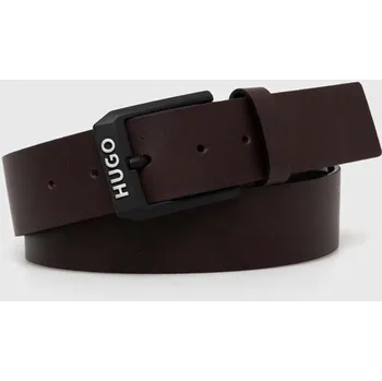 Opasek Kožený pásek HUGO Gelio-B_Sz40 50503404 hnědá 89X, vel. 95