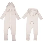 Moniel Dětský rostoucí teplákový overal Králík Basic Light Beige Velikost: 104 cm