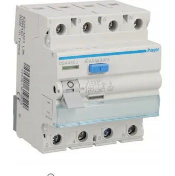 Proudový chránič Proudový chránič Hager CDA440J 40A Typ A