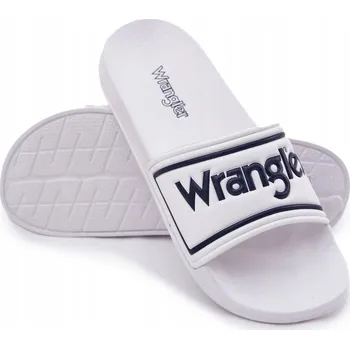 Pánské pantofle Pánské pantofle Wrangler 20251042.1FG AVERELL SLIDER WHITE VEL. .44