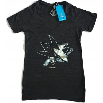 Tričko Reebok San Jose Sharks s příměsí hedvábí, velikost L