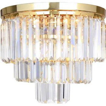 Zlaté stropní glamour svítidlo AMEDEO 25 cm