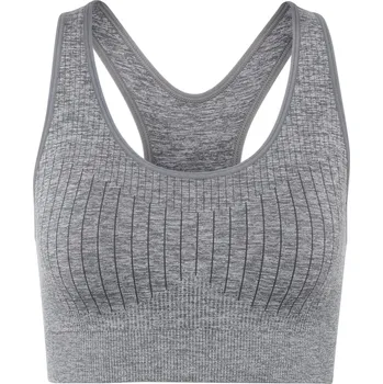 Podprsenka 725106 - Tchibo - Bezešvá sportovní podprsenka - pro ženy - vel. S 36/38 - barva: šedá