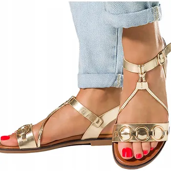 Dámské sandále Casu dámské sandály K24X6/G s plochým podpatkem, velikost 38