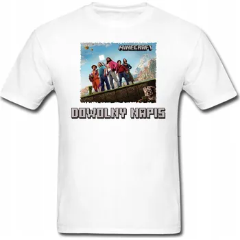 Chlapecké tričko MINECRAFT tričko film 2025 s vlastním potiskem STEVE dětské 122 134