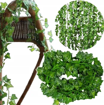 umělá květina Umělé Listy Umělý břečťan x12 BALKON Rostlina Závěsná DEKORACE 25m