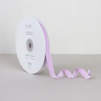 Stuha Bella Rose Sametová stuha 1 cm – Lavender (10 m)