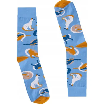 Legrační, barevné ponožky s KOČKAMI, dětské velikosti 31-35