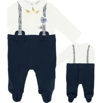 Kojenecký overall Elegantní chlapecký Overal s potiskem šle, 100% Bavlna 9M/68 cm