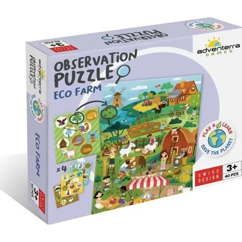 Puzzle Dětské puzzle ADVENTERRA GAMES EKOLOGICKÁ FARMA UNI Mix