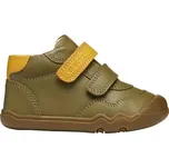 Chlapecká volnočasová obuv Geox B STEPPIEUP 25 Khaki, Žlutá, Hnědá