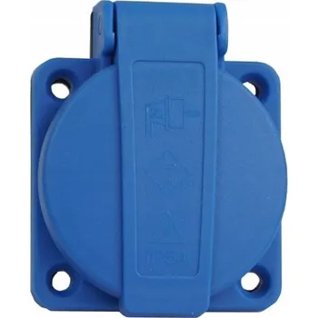 Elektrická zásuvka Adelid modrá Elektrická Zásuvka na pracovní desku