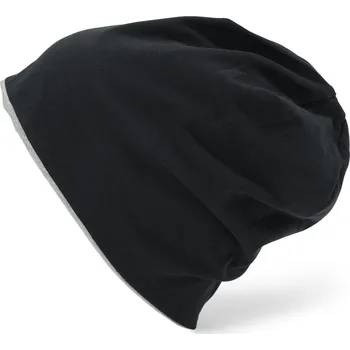 Čepice 720795 - Tchibo - Oboustranná čepice beanie - barva: černá