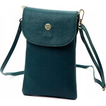 Kabelka Gregorio kabelka z pravé kůže modrá