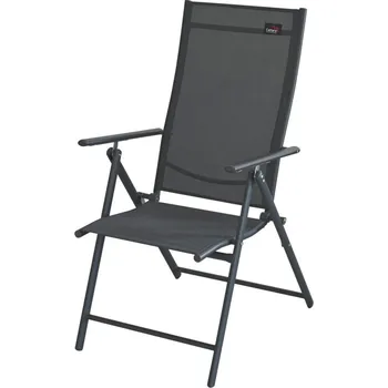 Židle zahradní skládací PULA tmavě šedá