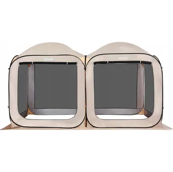 Stan Stan 365,76 x 182,88 cm 2v1 Přenosný Stan Rozkládací béžový