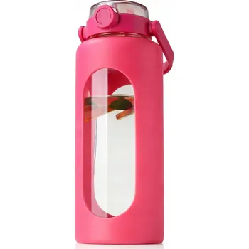 Lahev Na Pití skleněná láhev 1.8 l na vodu do posilovny s držákem na telefon