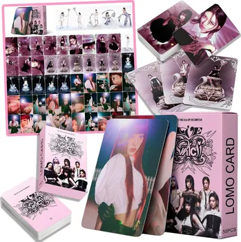 Obraz 55 SZT NOWY IDOL ALBUM PERIFERNÍ PLAKATÓW ZDJĘĆ KART LOMO IVE SPÍNAČ
