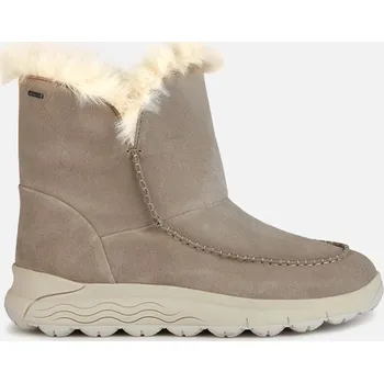 Dámská zimní obuv Dámské kotníkové boty Geox Spherica 4x4 B ABX béžové barvy