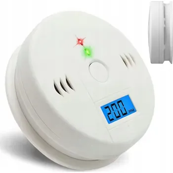 Detektor CO DETEKTOR OXIDU UHELNATÉHO LCD DETEKTOR CO alarm CERTIFIKOVANÝ DETEKTOR