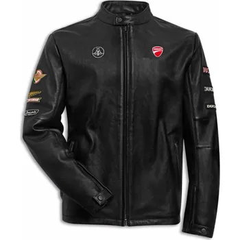 Moto bunda Kožená bunda Ducati Icon pánská černá XL