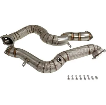Zadní díl výfuku TurboWorks Downpipe Audi RS6 RS7 C7 S6 S7 C7 4.0 TFSI V8 Heat Shield