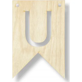 Obraz Dřevěný praporek s písmenem U - Velkoobchod Ruční výroba