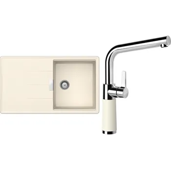 Kuchyňský dřez Set Schock S16-10 (dřez Tia D-100 Magnolia + baterie SC-540 Magnolia)