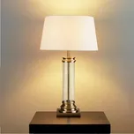 Searchlight EU5141AB Stylová stolní lampa PEDESTAL PATINA + čiré sklo 214961934