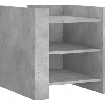 Noční stolek Noční stolek Beton 45x50x50 cm Šedý