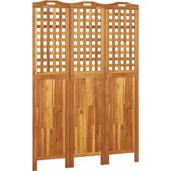 Paraván Paraván 3-panelový, akácie, 121,5 x 2 x 115 cm, přírodní
