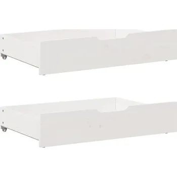 Postel Šuplík pod postel bílá 55 x 17 x 85 cm