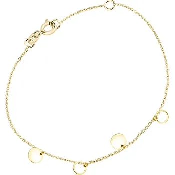 Náramek Cutie Jewellery Jemný zlatý náramek na nohu Z0102-70-X-1 + 2 měsíce na vrácení zboží