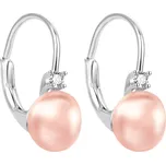 Agato Elegantní stříbrné náušnice s růžovými perlami AGT-E263LW-PPI + 2 měsíce na vrácení zboží
