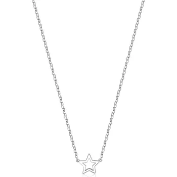 Módní doplněk S'Agapõ Jemný náhrdelník s hvězdičkou Click SCK09 + 2 měsíce na vrácení zboží