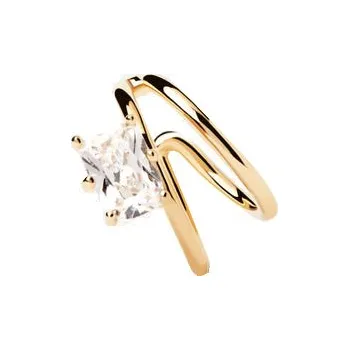 Šperk PDPAOLA Dvojitá navlékací single náušnice se zirkonem Galactic Essentials PG01-045-U + 2 měsíce na vrácení zboží