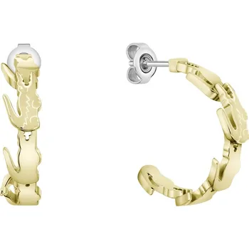 Šperk Lacoste Fashion kruhové náušnice Crocodile 2040515 + 2 měsíce na vrácení zboží