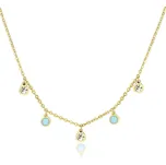 S'Agapõ Pozlacený ocelový náhrdelník Luce SCE04 + 2 měsíce na vrácení zboží