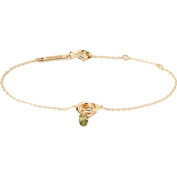 Šperk PDPAOLA Módní pozlacený náramek Green Lily PU01-775-U + 2 měsíce na vrácení zboží