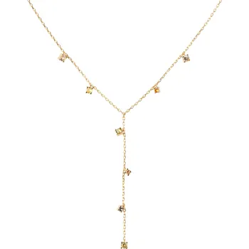 Šperk PDPAOLA Půvabný pozlacený náhrdelník se zirkony JANE Gold CO01-864-U + 2 měsíce na vrácení zboží