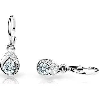 Náušnice Cutie Diamonds Dětské náušnice z bílého zlata s brilianty DC1898-10-00-X-2 + 2 měsíce na vrácení zboží